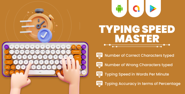 Typing Speed Master – Fast Typing Practice – Learn Fast Typing - Typing Speed Test Skill - CodeCanyon Item for Sale