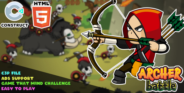Archer Battle - HTML5 - Construct 3 - CodeCanyon Item for Sale