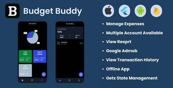 BudgetBuddy - Expense Tracker & Manager App - CodeCanyon Item for Sale