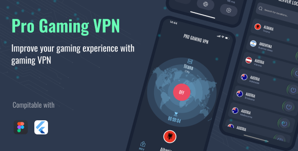 VPN Gaming - Fast & Stable Flutter - CodeCanyon Item for Sale