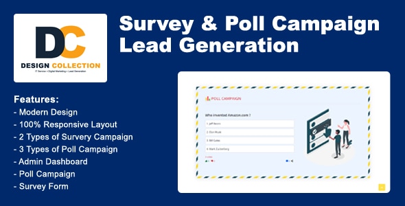 Survey & Poll Campaign Lead Generation System - CodeCanyon Item for Sale