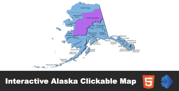 Interactive Alaska Clickable MAP - CodeCanyon Item for Sale