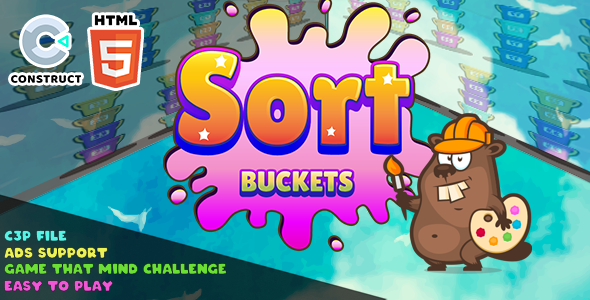 Sort Bucket - HTML5 - Construct 3 games - CodeCanyon Item for Sale