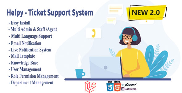 Helpy - Knowledge Base Ultimate Support Ticket Help Desk System - CodeCanyon Item for Sale