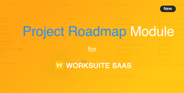 Project Roadmap - Advanced Reporting for Worksuite SAAS Projects - CodeCanyon Item for Sale
