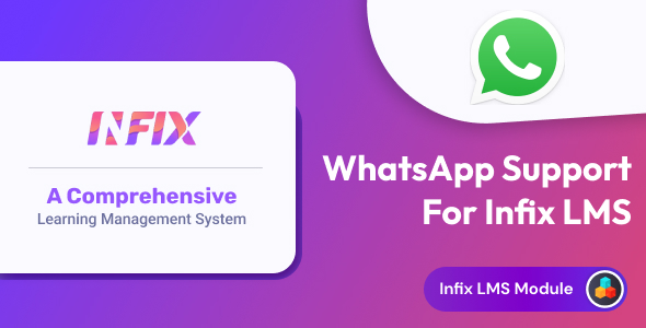 WhatsApp Chat Support - InfixLMS Module - CodeCanyon Item for Sale