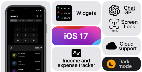 Income & Expense tracker - iOS App Source Code - CodeCanyon Item for Sale