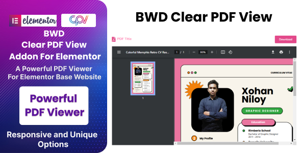 PDF Viewer - Addon For Elementor - CodeCanyon Item for Sale