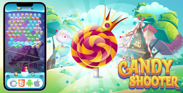 Candy Shooter - HTML5 Game, Construct 3 - CodeCanyon Item for Sale