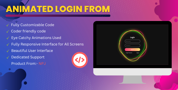 Animated Login Form - CodeCanyon Item for Sale