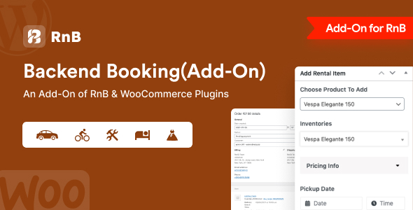 RnB Backend Booking (Add-ons) - CodeCanyon Item for Sale