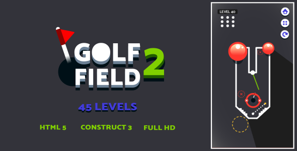 Golf Field 2 - HTML5 Game (Construct3) - CodeCanyon Item for Sale