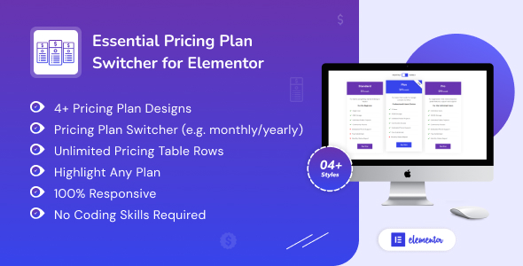 Essential Pricing Plan Switcher for Elementor - CodeCanyon Item for Sale