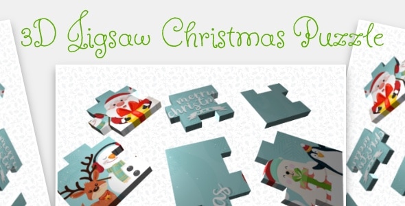 3D Jigsaw Christmas Puzzle - Cross Platform Puzzle Game - CodeCanyon Item for Sale