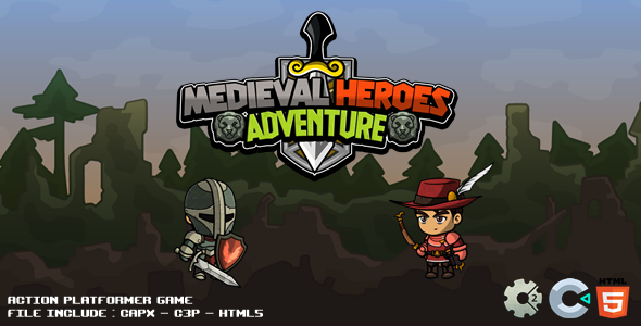 Medieval Heroes Adventure - Construct Game - CodeCanyon Item for Sale
