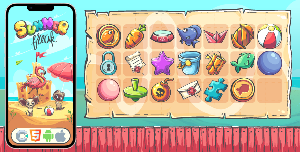 Summer Break - HTML5 Game, Construct 3 - CodeCanyon Item for Sale