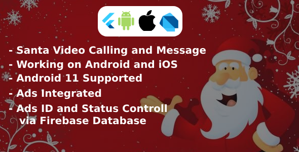 Santa Funny Video Call Prank - Admob Ads -Flutter(iOS & Android) - Ads Control Via Firebase Database - CodeCanyon Item for Sale