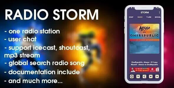 Radio Storm - Android radio application with more additional features - CodeCanyon Item for Sale