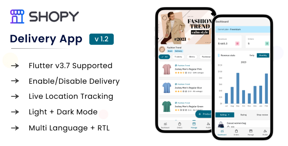 Shopy - Delivery Flutter App - CodeCanyon Item for Sale