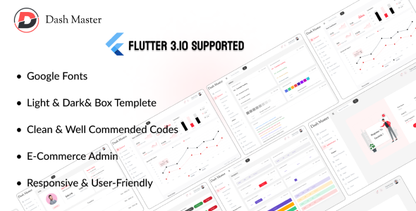 Dashmaster - The Complete Flutter Admin Panel Dashboard - CodeCanyon Item for Sale
