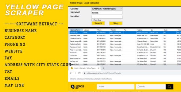 Yellow Page Lead Extractor Software - CodeCanyon Item for Sale