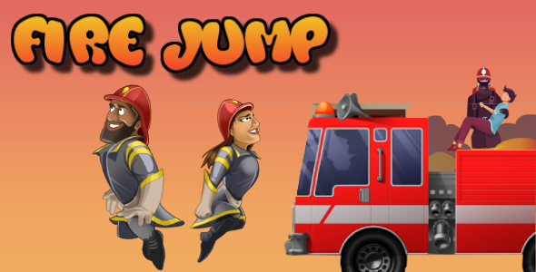 Fire Jump || Endless || Infinite || HTML 5 || Contruct game - CodeCanyon Item for Sale