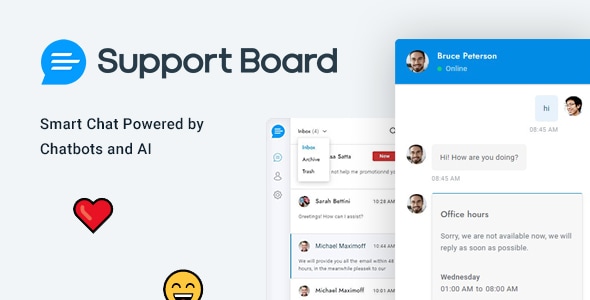 Chat - Support Board - Chatbot - Chat - PHP - CodeCanyon Item for Sale