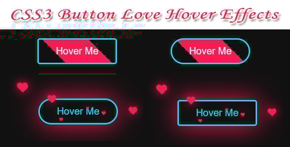 CSS3 Button Love Hover Effects - CodeCanyon Item for Sale
