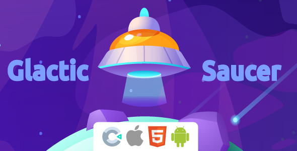 Glactic Saucer - HTML5 - Construct 3 - CodeCanyon Item for Sale
