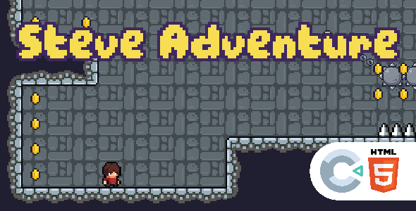 Steve Adventure - HTML5 - Construct 3 - CodeCanyon Item for Sale