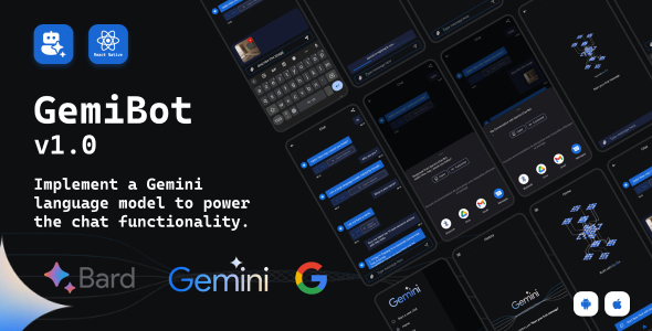 GemiBot v1.0 - Chat with Gemini AI from Google - CodeCanyon Item for Sale