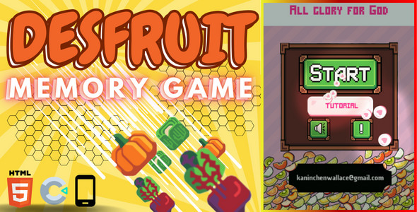 Desfruit - memory game - match - puzzle - source .capx - CodeCanyon Item for Sale