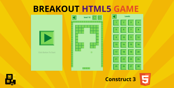 Breakout html5 game - CodeCanyon Item for Sale