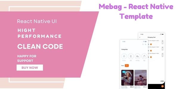 Mebags - Shop App React Native Template - CodeCanyon Item for Sale