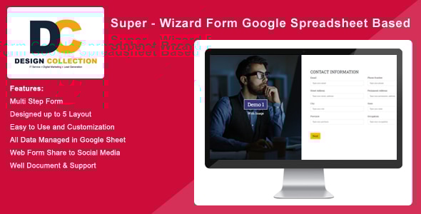 Super - Wizard Form Google Spreadsheets Based - CodeCanyon Item for Sale