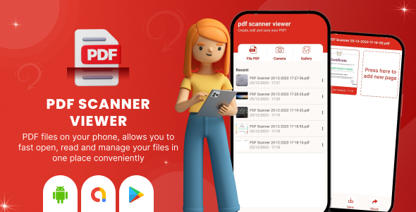 PDF Scanner Viewer - Document Scanner and Reader - Image to PDF Maker - PDF Creator - PDF Editor - CodeCanyon Item for Sale