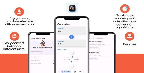 Convertify | Convertion Unit Application | Flutter UI - CodeCanyon Item for Sale