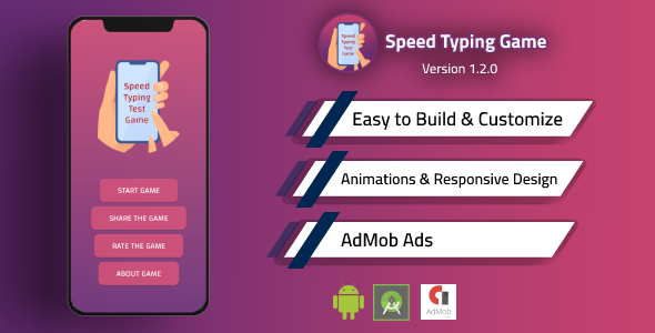 Speed Typing Test Game Source Code with Admob - CodeCanyon Item for Sale