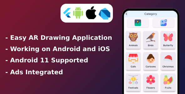 AR Drawing:Trace to Sketch pro - Admob Ads -Flutter (iOS & Android) - CodeCanyon Item for Sale