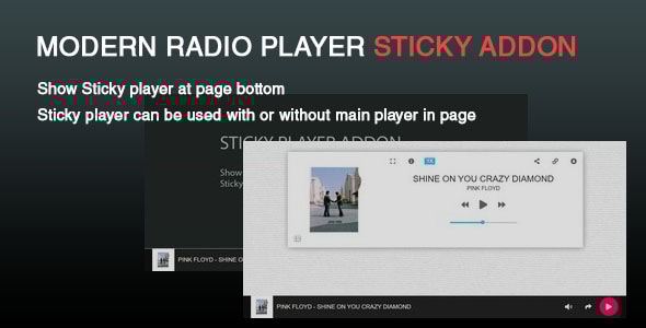Sticky player Addon for Radio Player - CodeCanyon Item for Sale