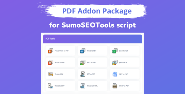 PDF Addon Package for SumoSEOTools - CodeCanyon Item for Sale
