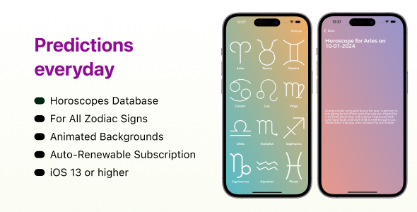 "Predictions" horoscope - CodeCanyon Item for Sale