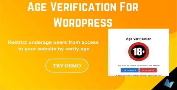 Age Verifier- WordPress Age Verification Plugin - CodeCanyon Item for Sale