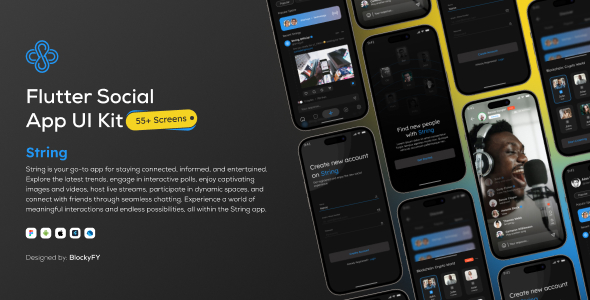 String- Social Media UI Kit Flutter - Thread & Twitter - CodeCanyon Item for Sale