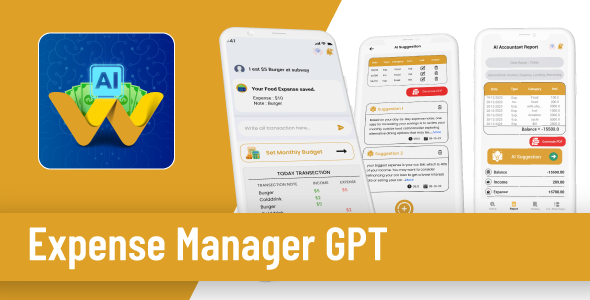 Expense Manager GPT - CodeCanyon Item for Sale