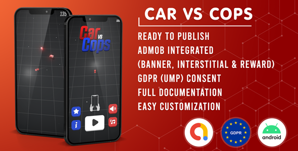 CAR VS COPS 3D | Admob + GDPR | Unity Project - CodeCanyon Item for Sale