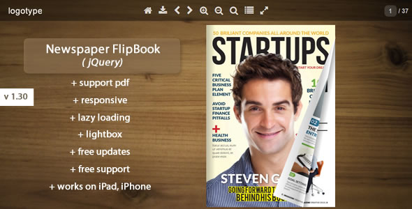 Newspaper Flipbook -jQuery - CodeCanyon Item for Sale