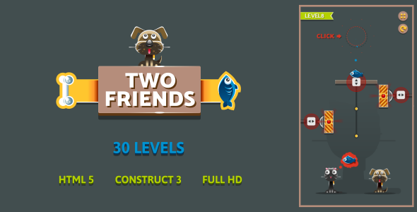 Two Friends - HTML5 Game (Construct3) - CodeCanyon Item for Sale
