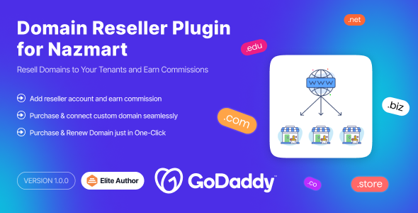 Domain Reseller Plugin - Nazmart Multi-Tenancy eCommerce Platform (SAAS) - CodeCanyon Item for Sale