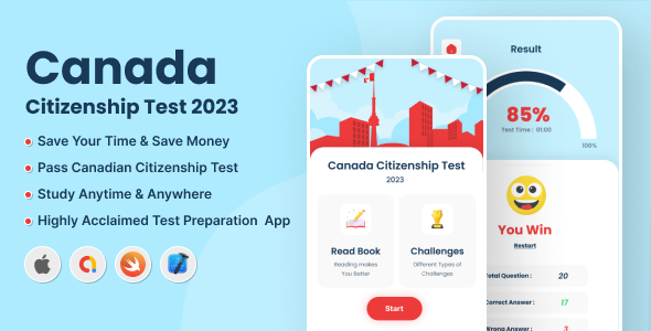 Canada Citizenship Test - iOS - CodeCanyon Item for Sale